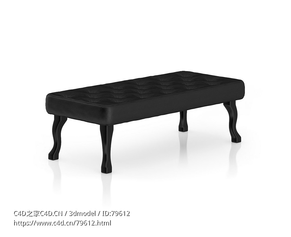 换鞋凳子C4D模型下载Dressing stool - C4D之家 - 17.jpg