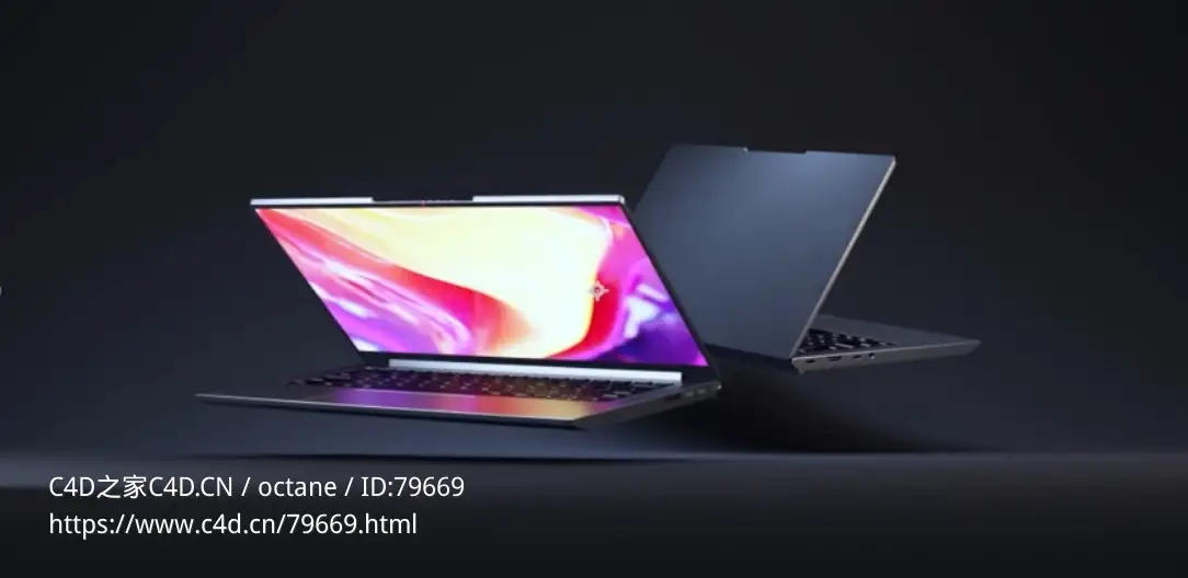 C4D+AE笔记本电脑建模渲染后期合成案例视频教程Udemy – Cinema 4D How to Create a 3D Laptop Promo - C4D之家 - 屏幕快照 2022-12-28 下午1.15.20.png