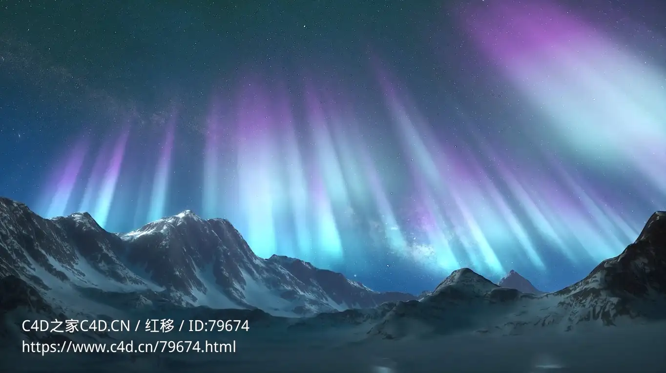 绚丽多彩北极光天象生成C4D OCTANE预设Northern Lights in Octane [Ciname4D⧸Octane⧸Xpresso] - C4D之家 - 屏幕快照 2022-12-28 下午7.38.13.png