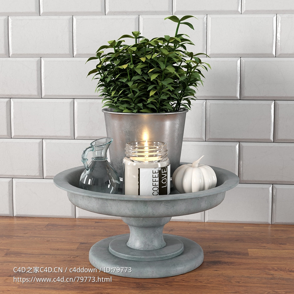 C4D餐盘玻璃壶蜡烛瓶绿植模型 - C4D之家 - 27.jpg