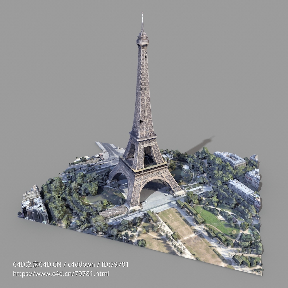 埃菲尔铁塔torre-eiffelscanlandscapeparismap