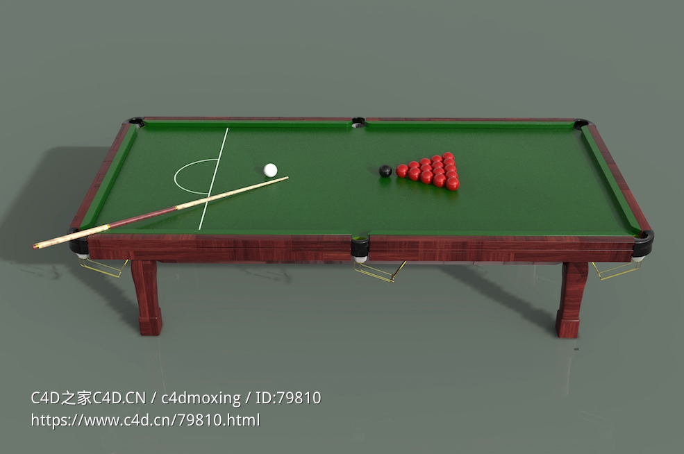 台球桌pool table - C4D之家 - 1.jpg