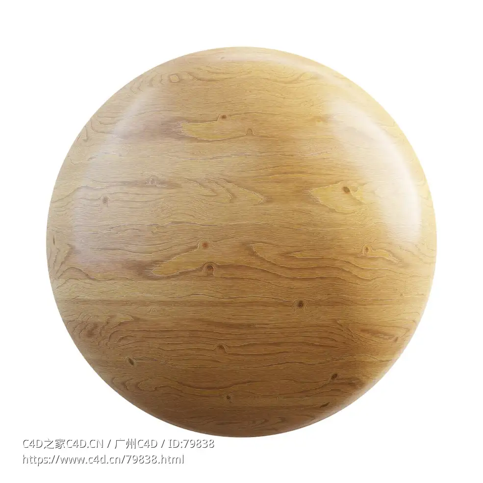 榆树木头纹理贴图素材 Elm Wood PBR Texture