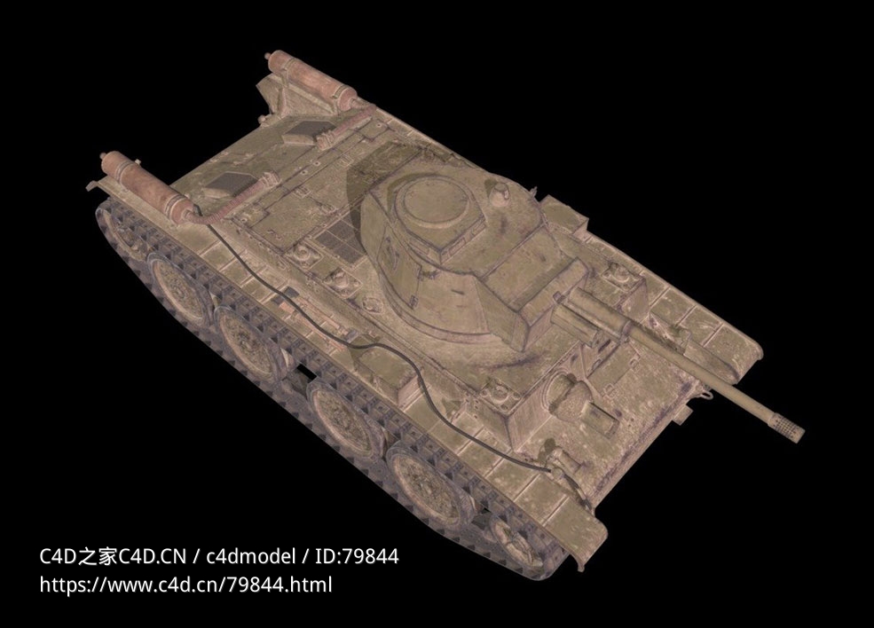 波兰14TP巡洋坦克轻型坦克14TP - C4D之家 - 04.jpg