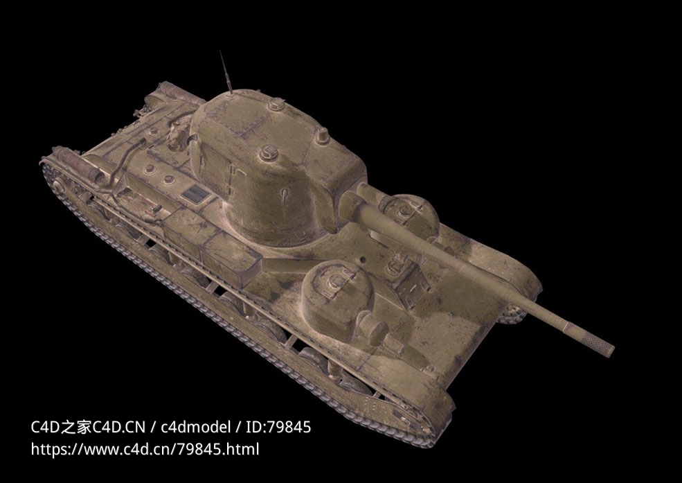 波兰V级中型坦克25TP KSUST II - C4D之家 - 05.jpg