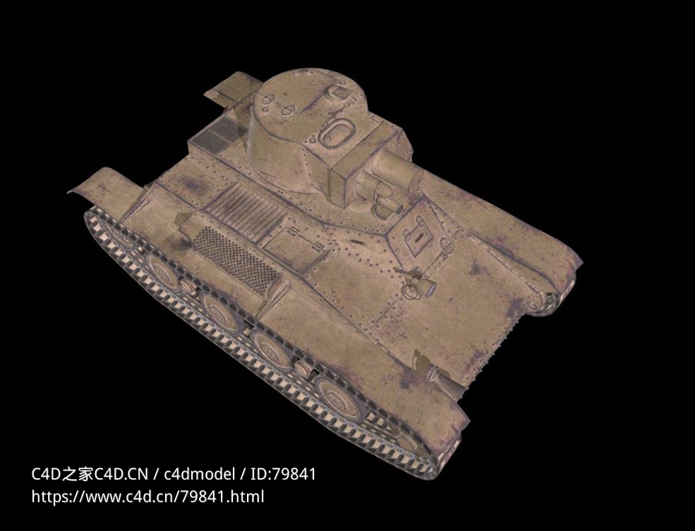 波兰轻型侦察坦克4TP - C4D之家 - 01.jpg