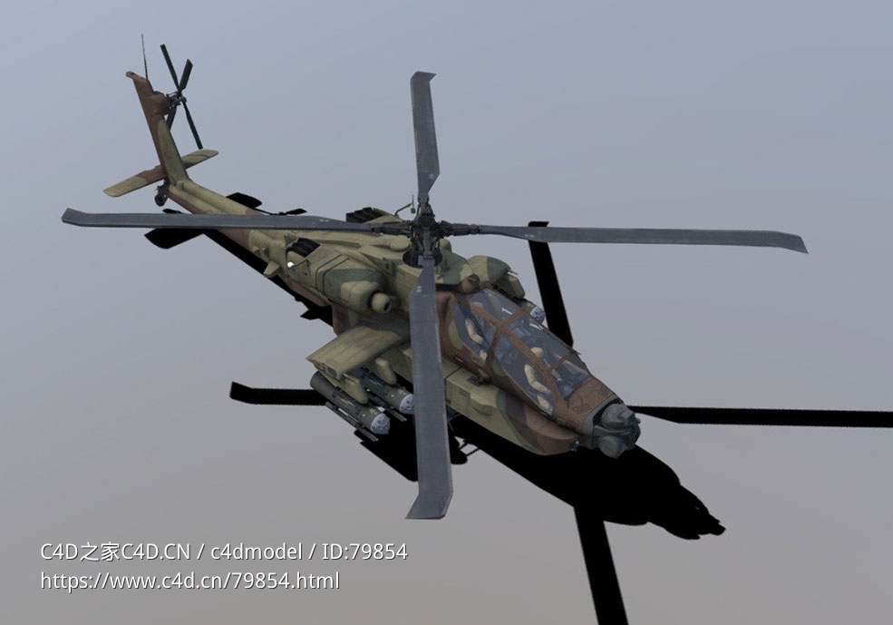 美国陆军武装直升机波音阿帕奇Ah 64d - C4D之家 - 13.jpg