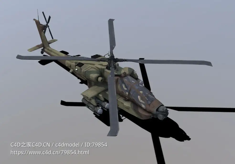 美国陆军武装直升机波音阿帕奇Ah 64d - C4D之家 - 13.jpg