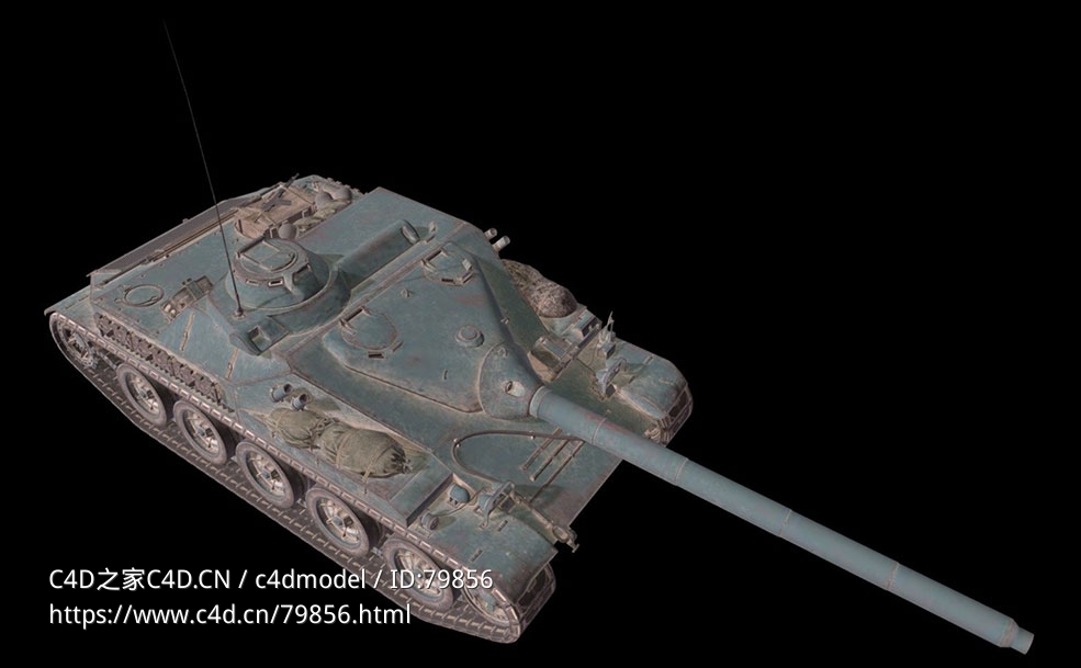 法国AMX 105突击型自行反坦克炮AMX Canon D apos assaut 105 - C4D之家 - 15.jpg