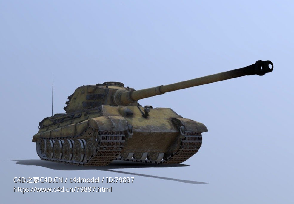德军虎王重型坦克Pz Kpfw VI Ausf B Mit 10,5cm Kw K L 68 Tiger II