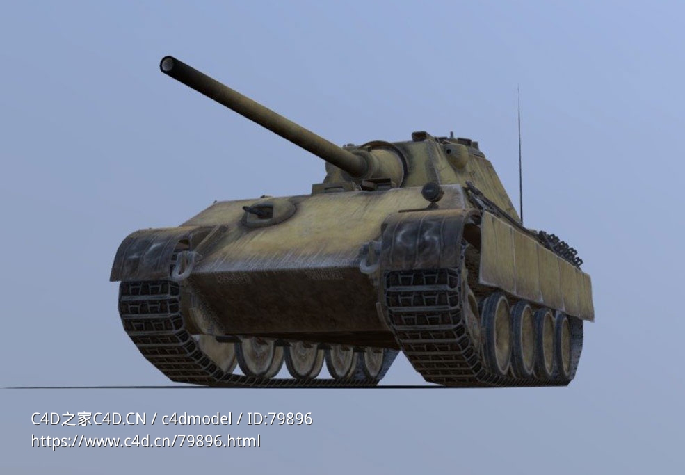 德国豹式坦克Pz Kpfw V Ausf F - C4D之家 - 55.jpg
