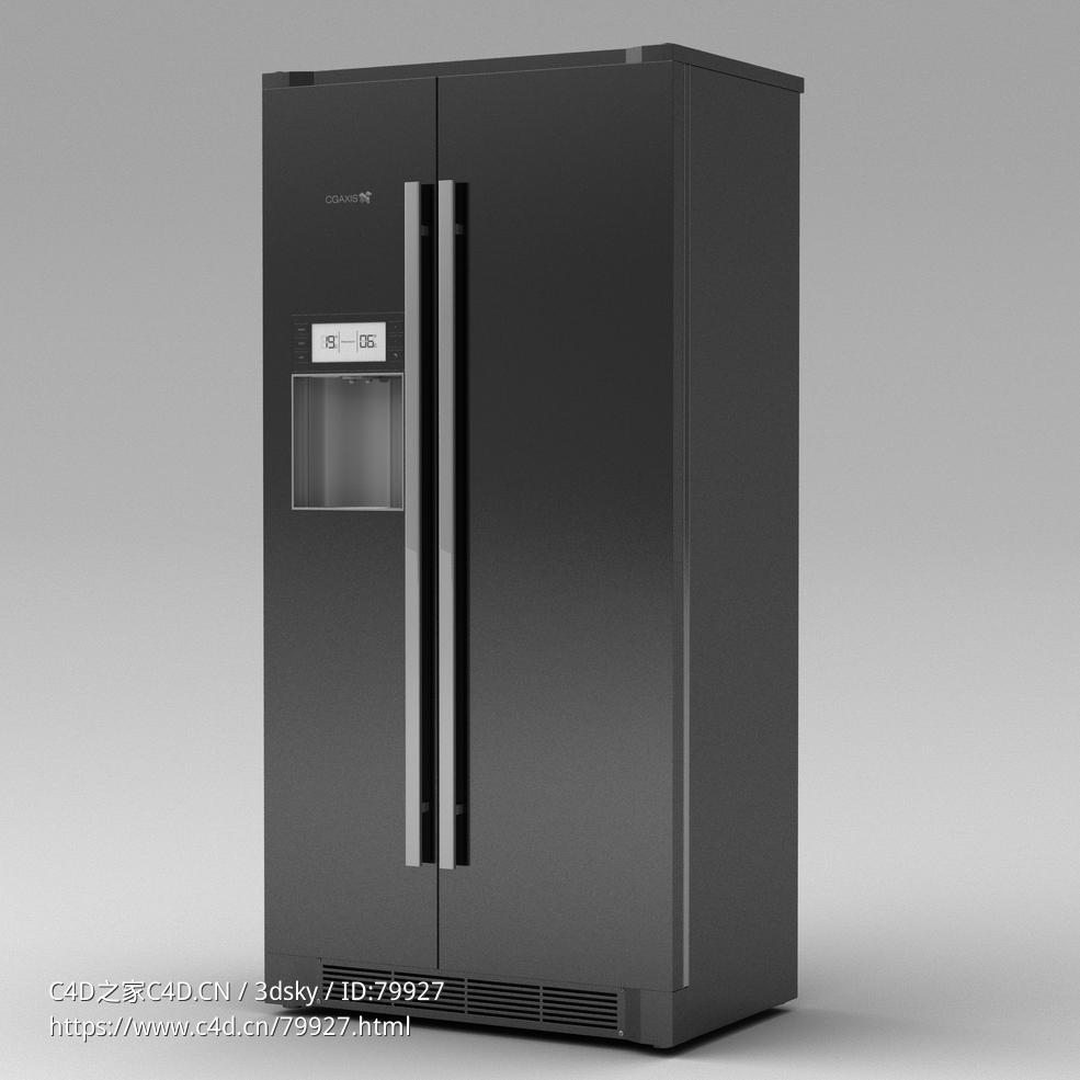 家用双开门冰箱 - C4D之家 - 013.jpg