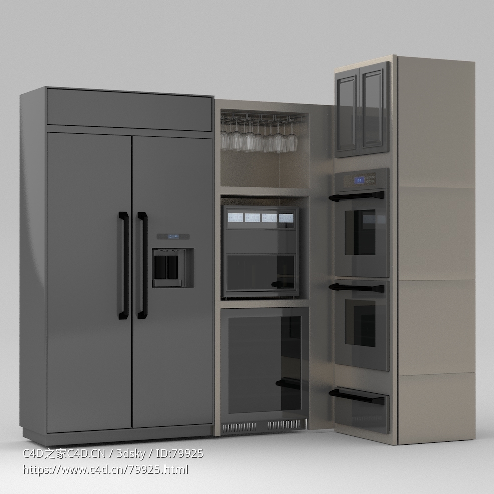冰箱冷藏柜 - C4D之家 - 011.jpg