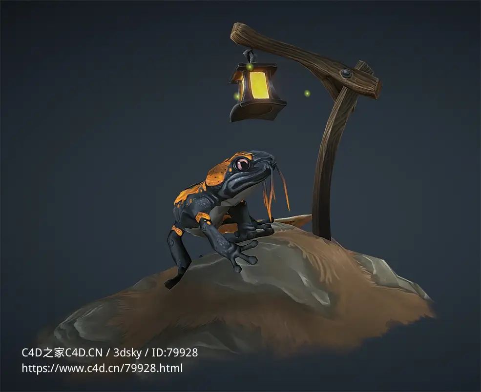 山丘灯光下的蝾螈week-2-salamander
