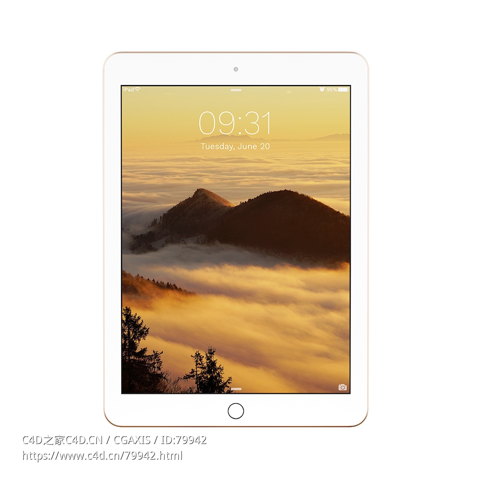 金色平板电脑苹果ipad - C4D之家 - 10.jpg
