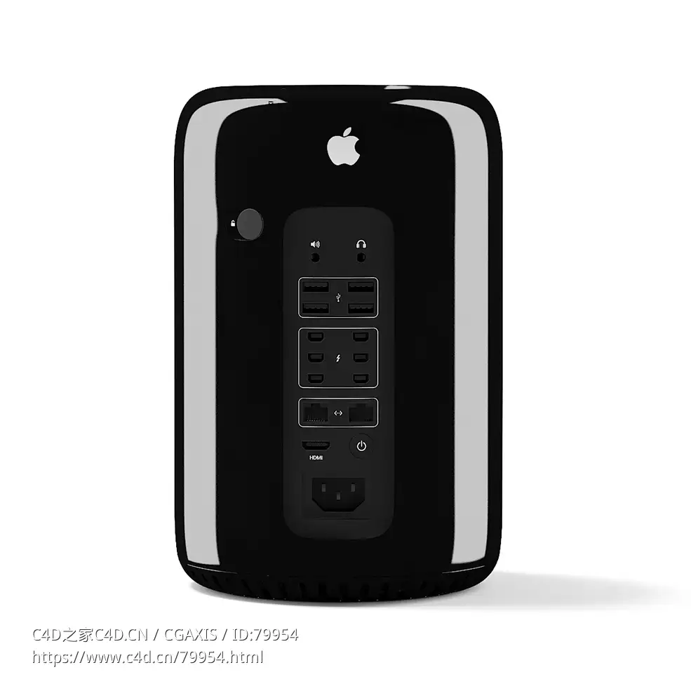 苹果垃圾筒电脑主板Apple Mac Pro - C4D之家 - 22.jpg