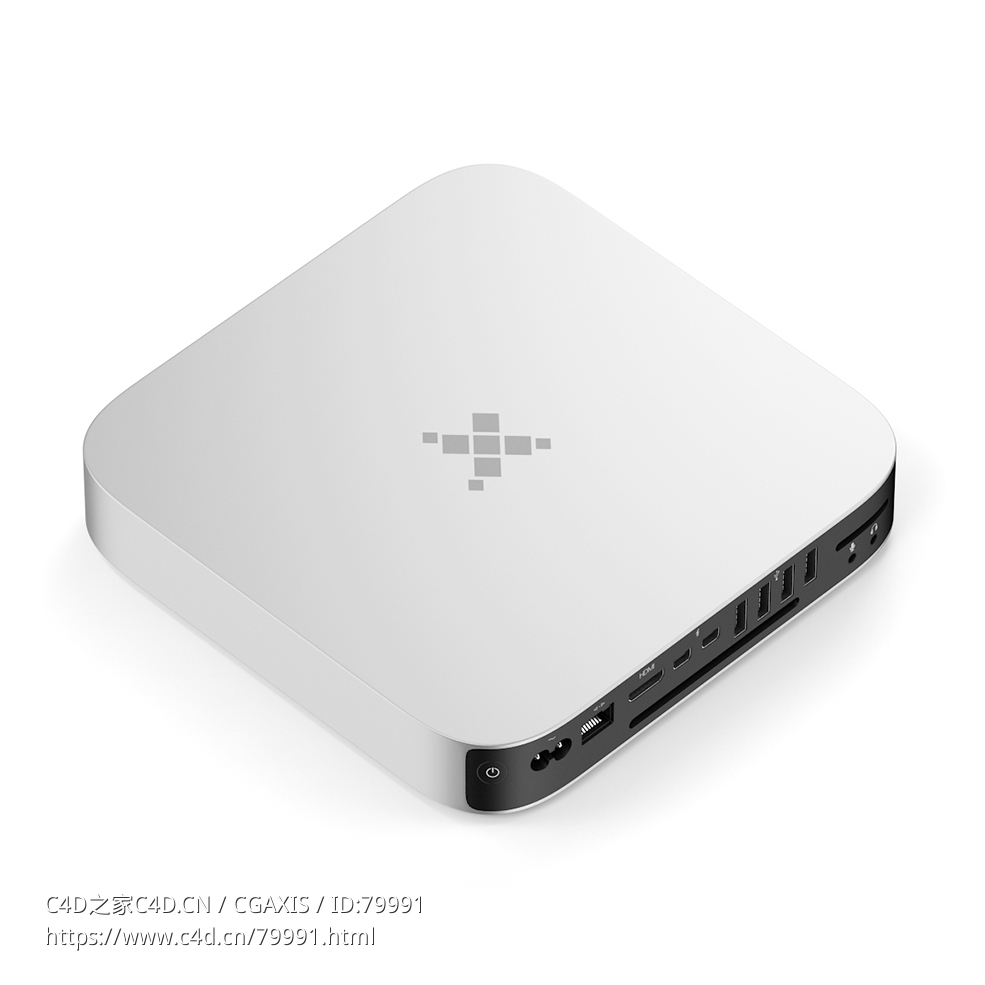 电视盒子C4D模型下载