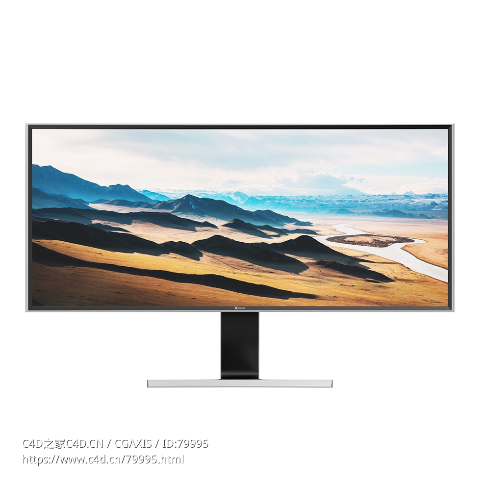 宽屏电视C4D模型下载