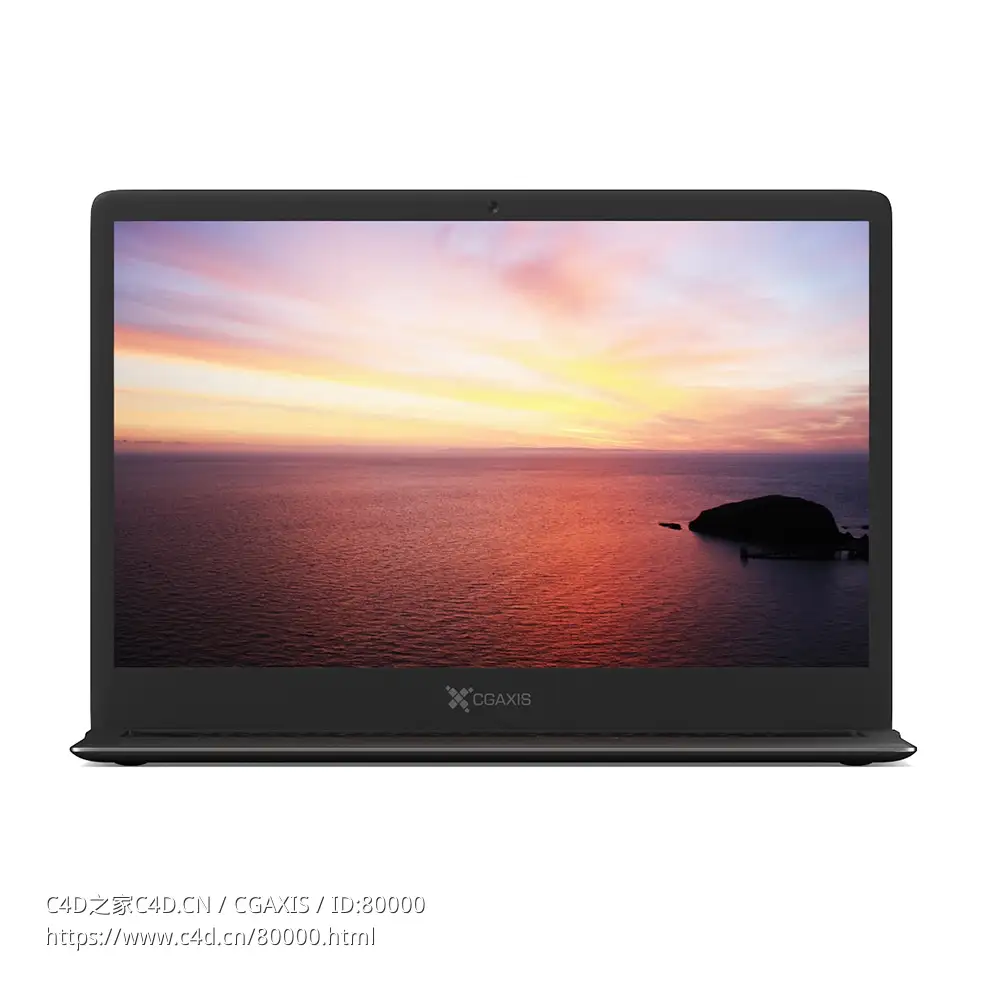 商务笔记本C4D模型下载