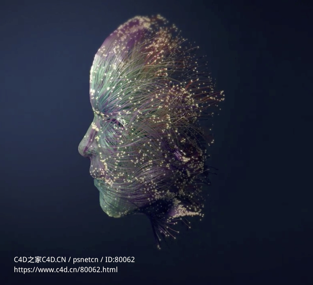 C4D XP粒子人像生成动画教程 Intro to X-Particles 4 Creating Abstract Images in Cinema 4D R26