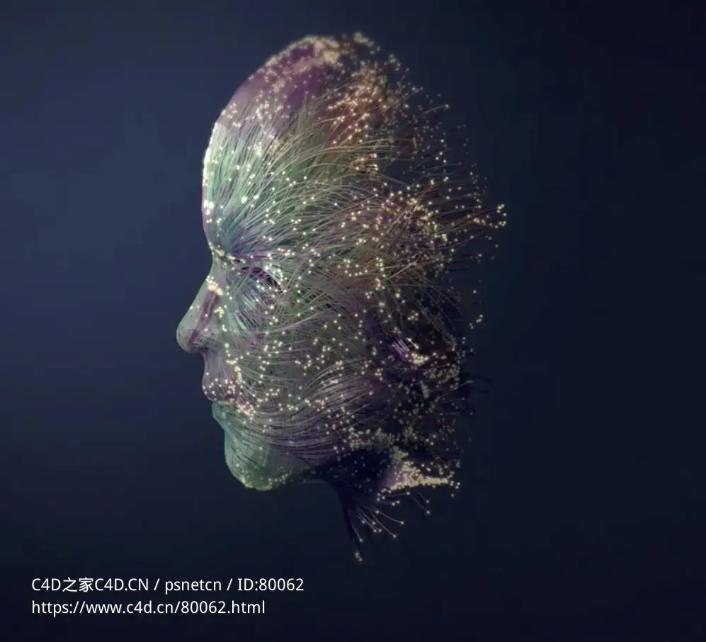 C4D XP粒子人像生成动画教程 Intro to X-Particles 4 Creating Abstract Images in Cinema 4D R26