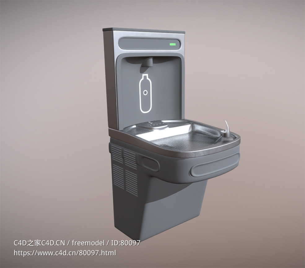 灌装站饮水机drinking-fountain-with-bottle-filling-station