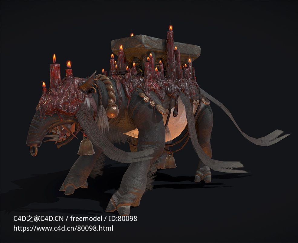 背石头蜡烛的野兽exalted-beast