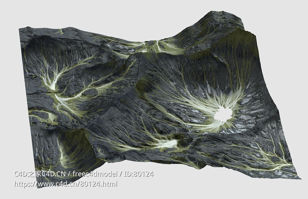 黑色陨石坑地形Bladehill Terrain - C4D之家 - 9.jpg