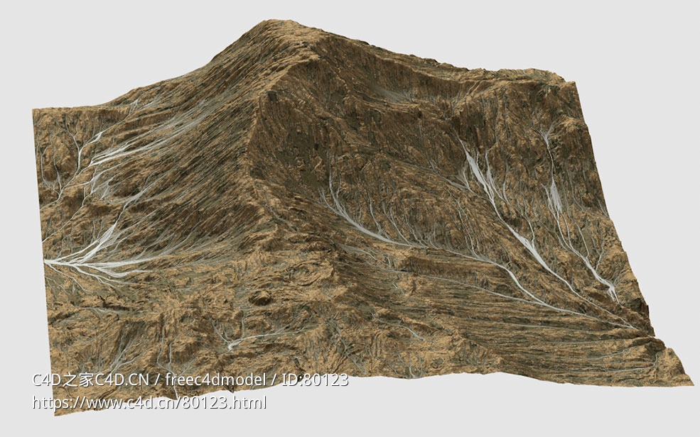 黄色山岭地形Bladehill Terrain - C4D之家 - 8.jpg