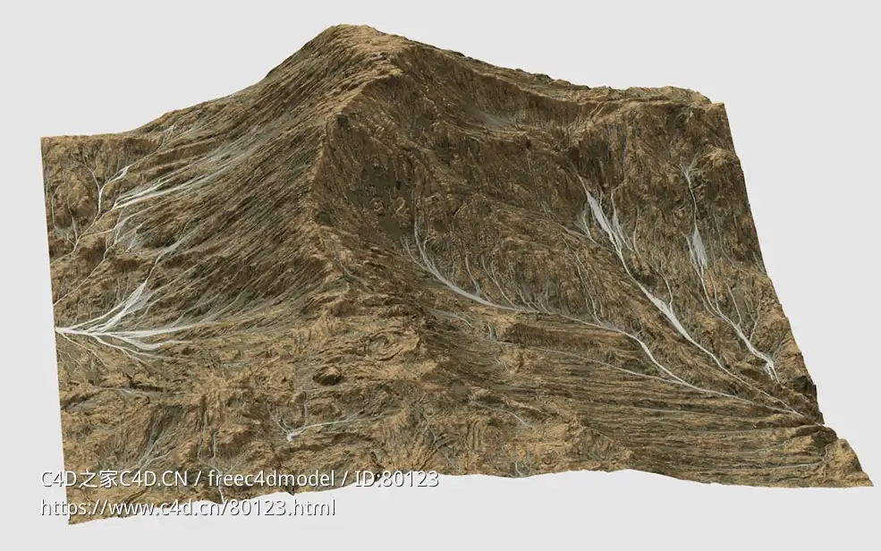 黄色山岭地形Bladehill Terrain - C4D之家 - 8.jpg