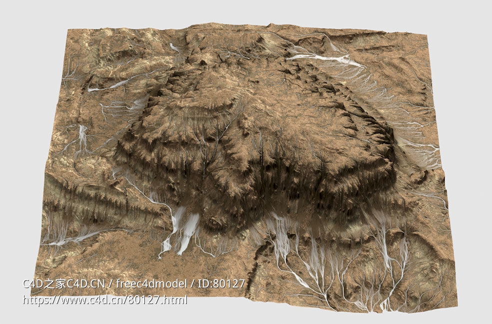 陡峻谷坡地形Canyon Terrain - C4D之家 - 12.jpg