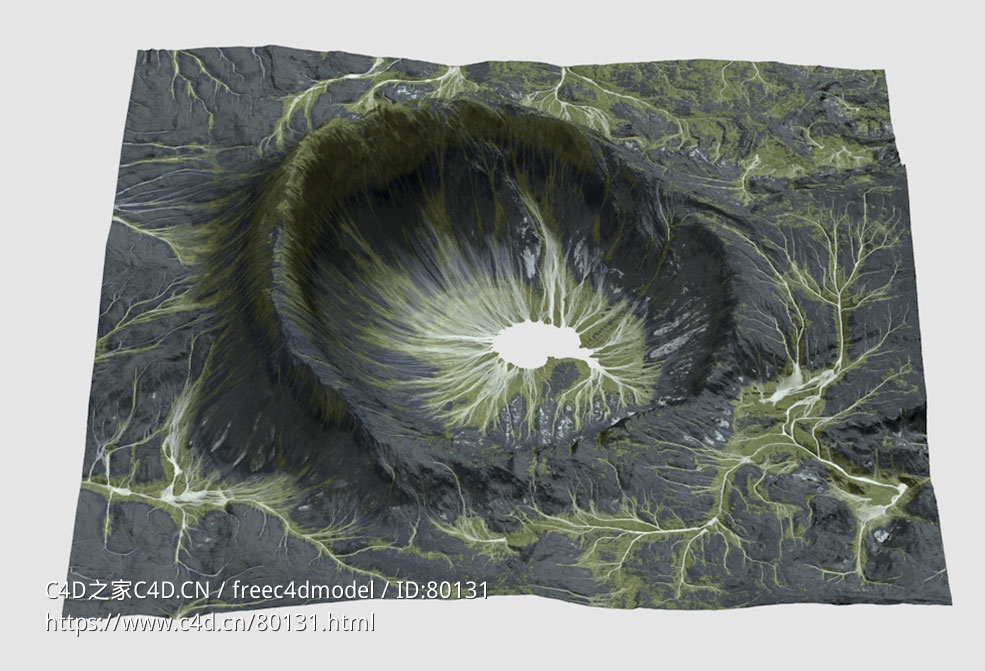 黑色死火山坑地形Gaia Terrain - C4D之家 - 16.jpg