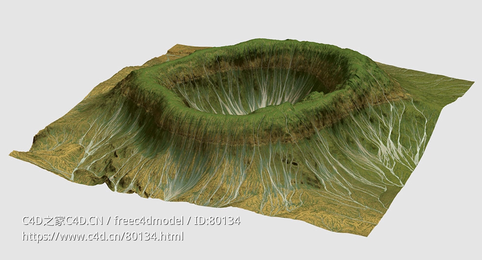 绿色火山坑地势Gaia Terrain - C4D之家 - 19.jpg