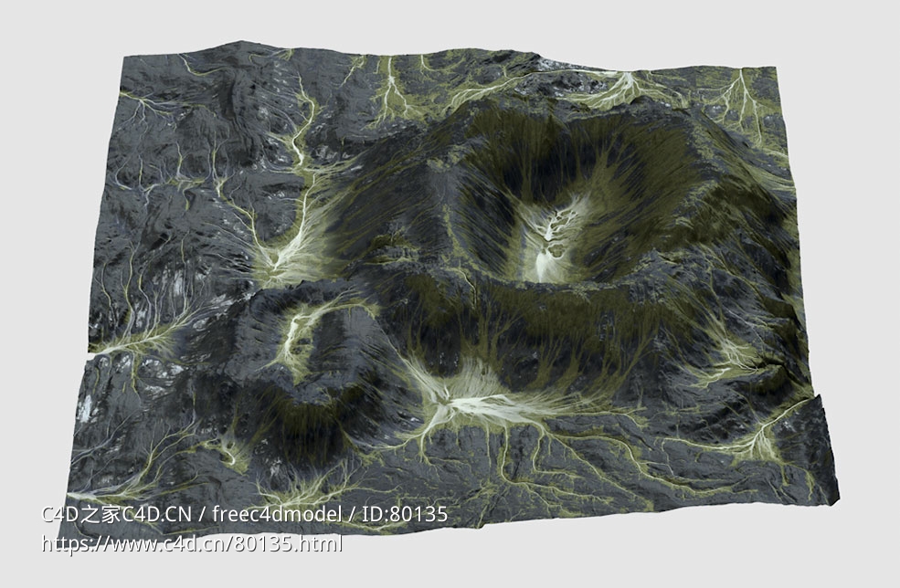 山顶深坑地形Gaia Terrain - C4D之家 - 20.jpg