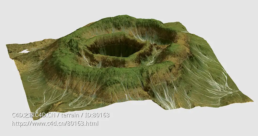 绿色火山坑Gaia Terrain
