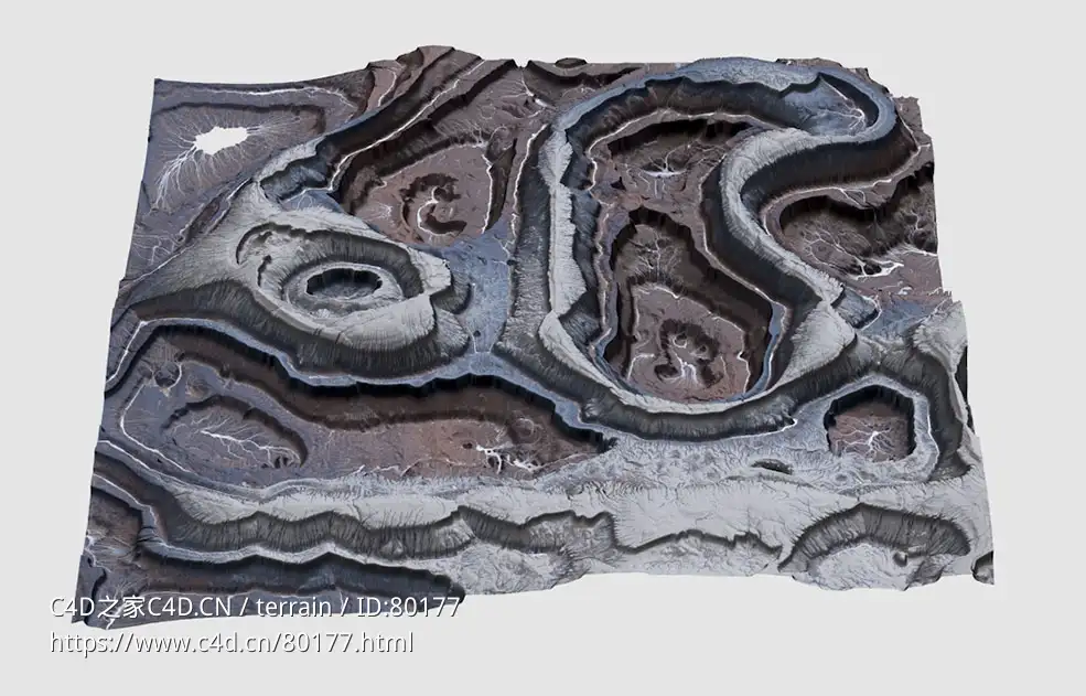 赤褐色雪山地形Wormland Terrain