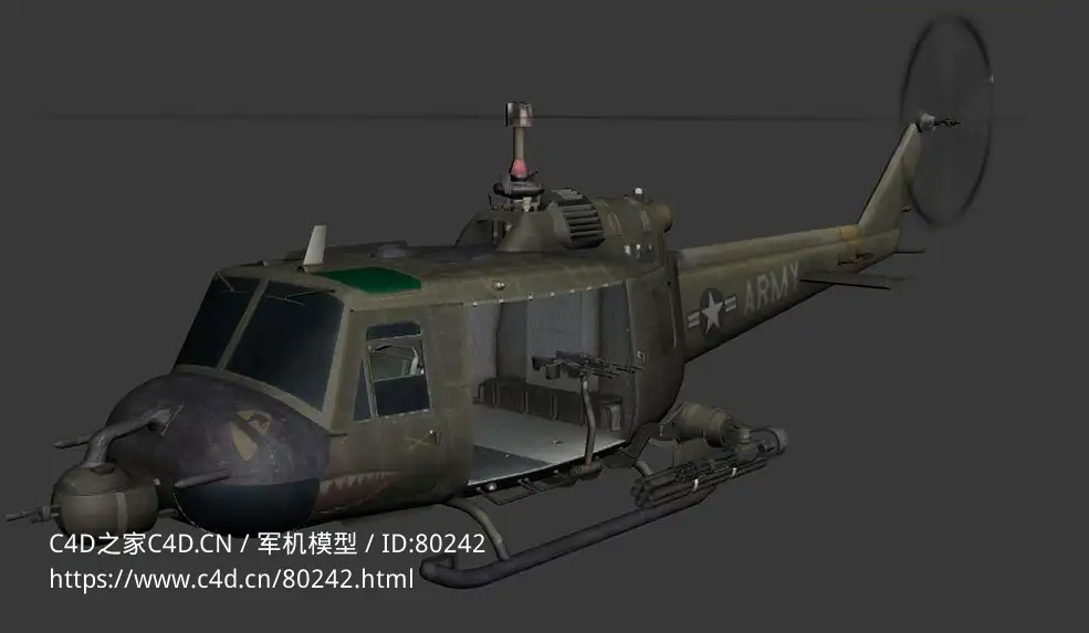 美国中型通用直升机UH-1直升机Bell UH 1 Huey