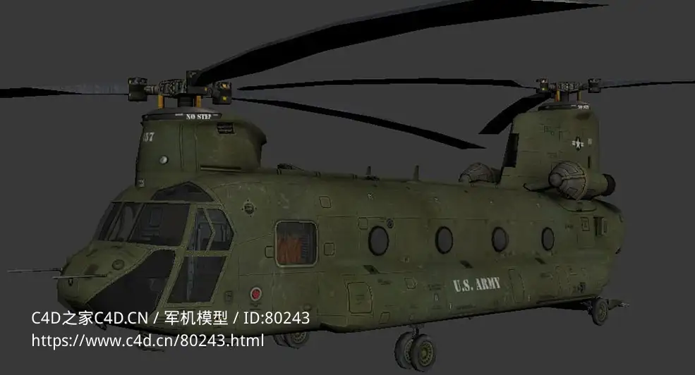美国CH-47重型运输直升机Boeing CH-47 Chinook