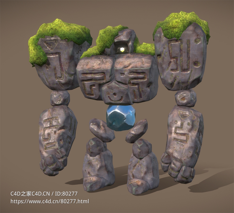 石头怪metal-golem-maplestory - C4D之家 - 42.jpg