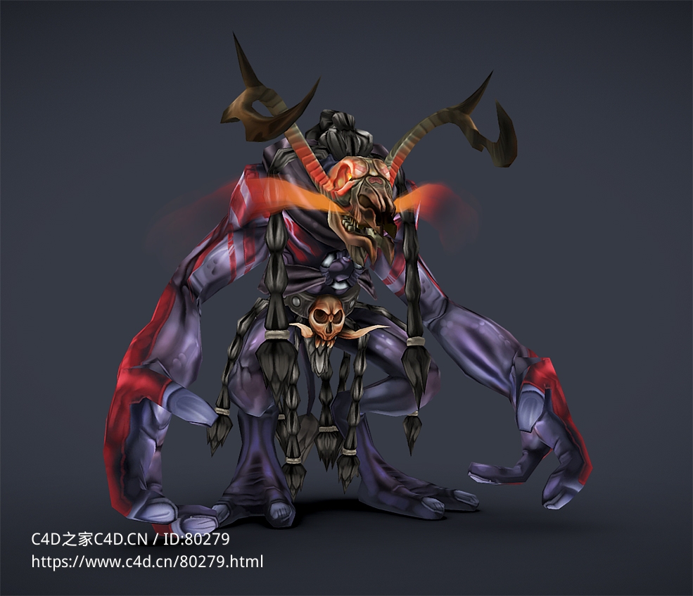 牛头怪物游戏角色minotaur - C4D之家 - 44.jpg