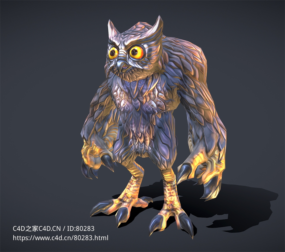 猫头鹰怪物角色owlbear
