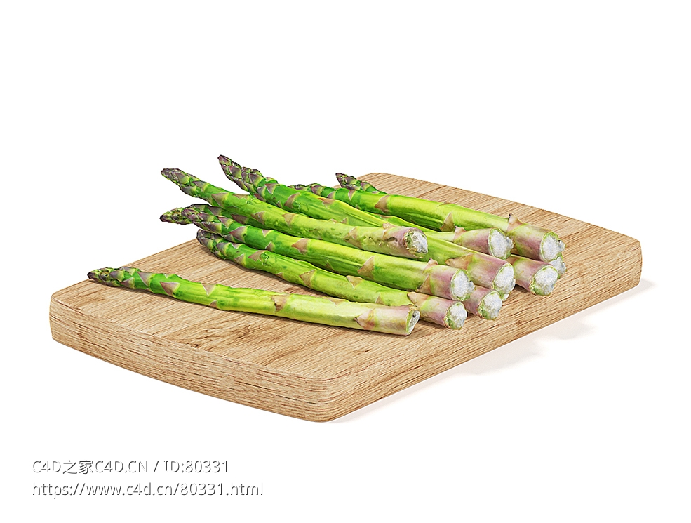 芦笋蔬菜C4D模型下载