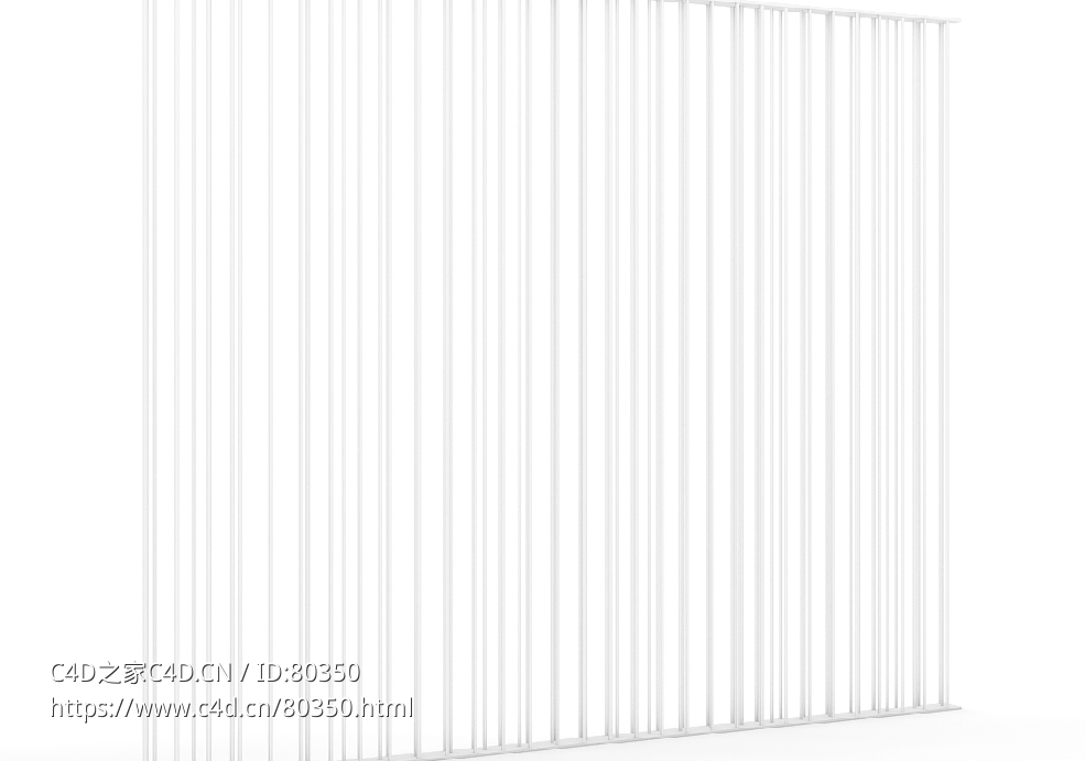 铁条围栏C4D模型 FENCES 3D MODEL - C4D之家 - 27.jpg