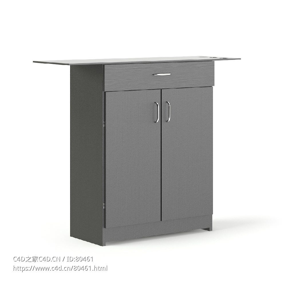 C4D理发店柜子Backwash 3D Model