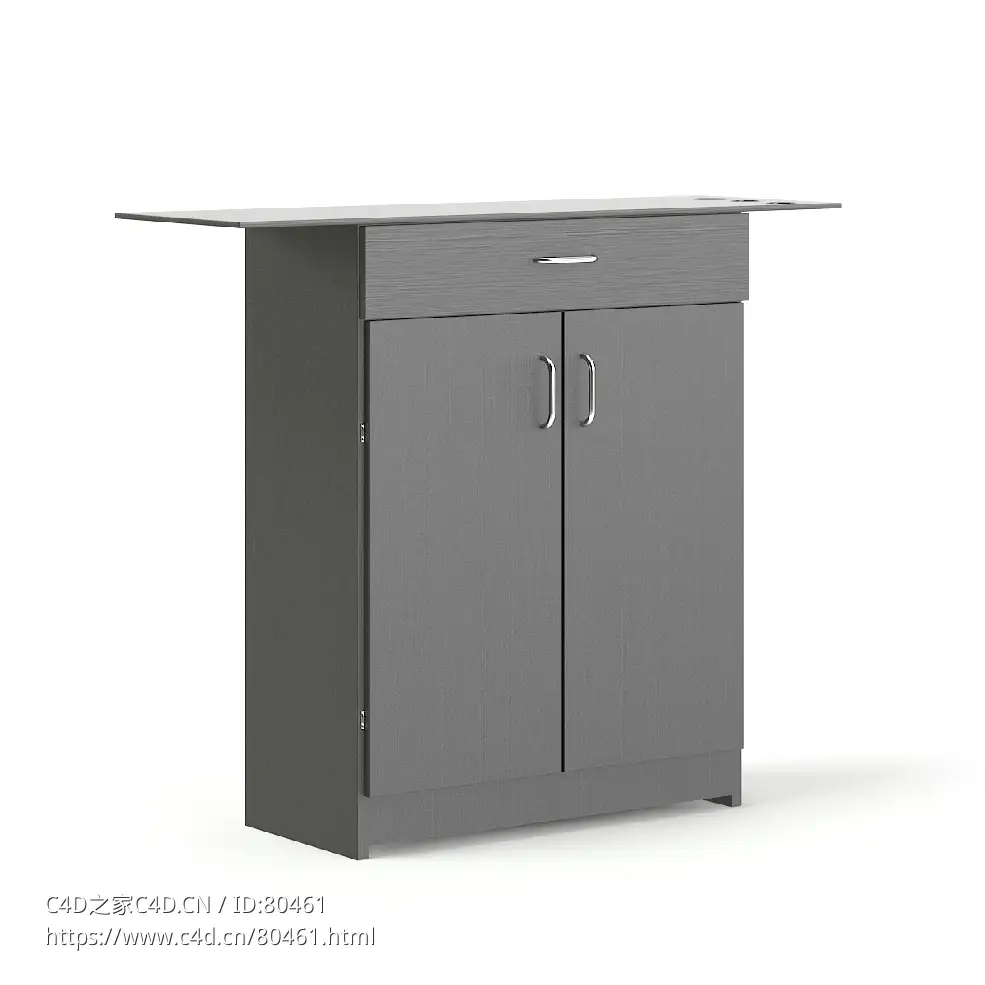 C4D理发店柜子Backwash 3D Model