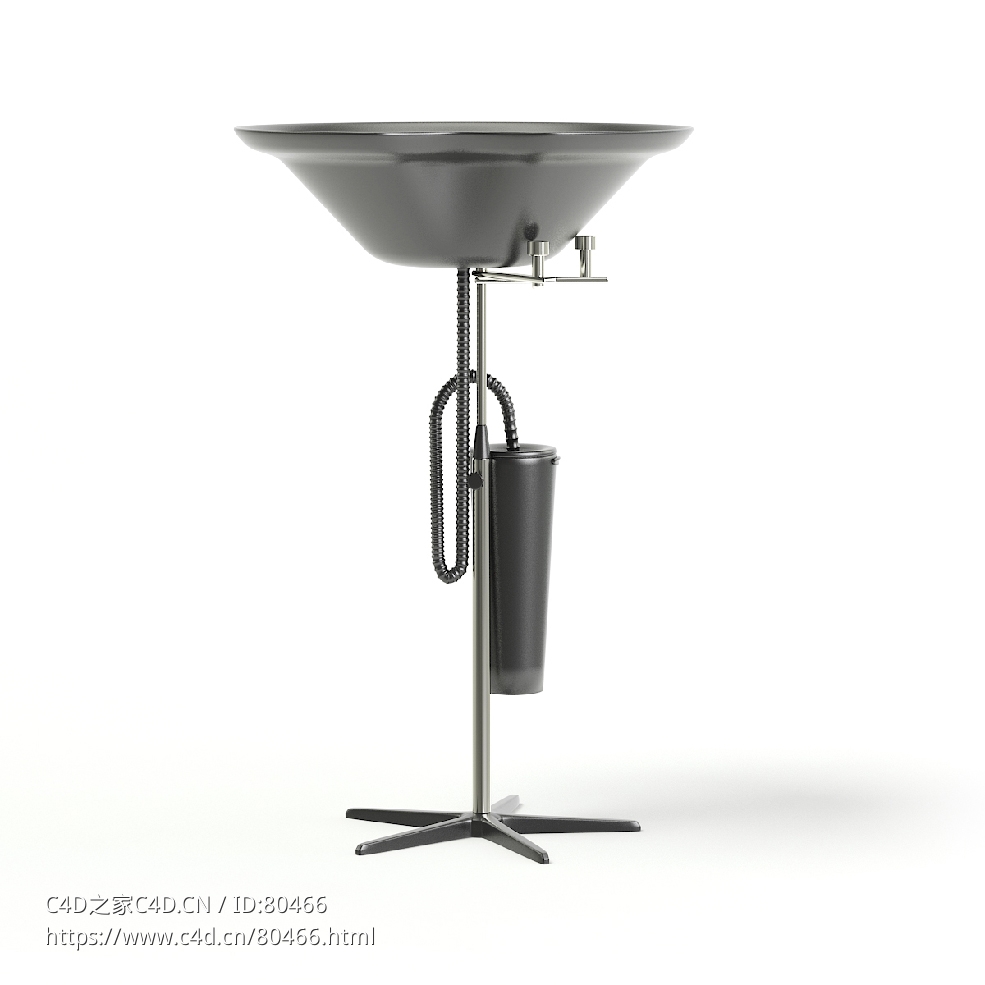 C4D理发店洗头盆Portable Backwash 3D Model - C4D之家 - 08.jpg