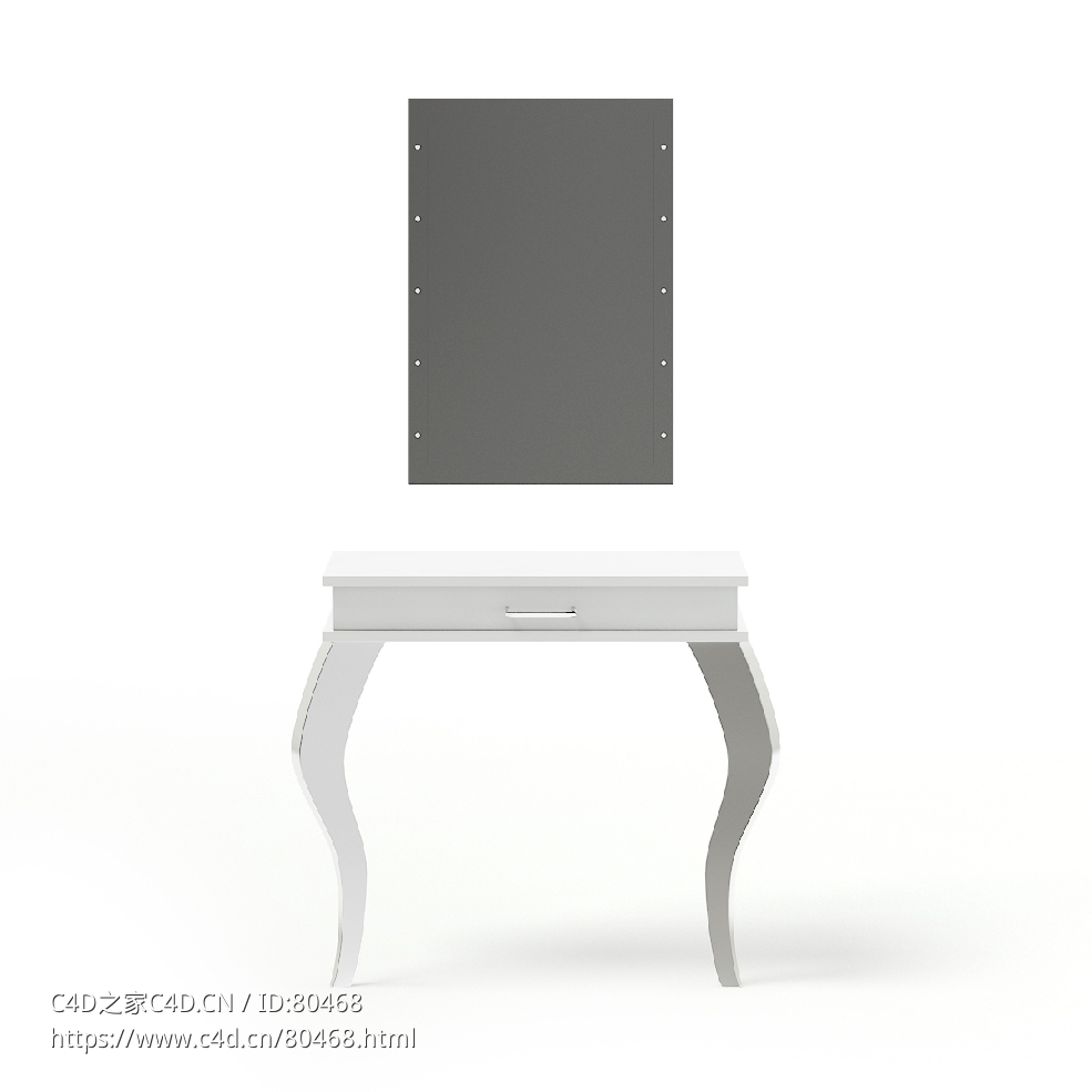 C4D美发沙龙镜子和橱柜Hair Salon Mirror and Cabinet 3D Model - C4D之家 - 10.jpg