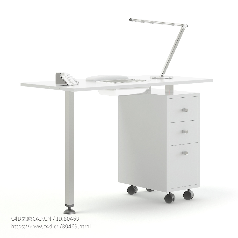 C4D修指甲桌台Manicure Table 3D Model - C4D之家 - 11.jpg