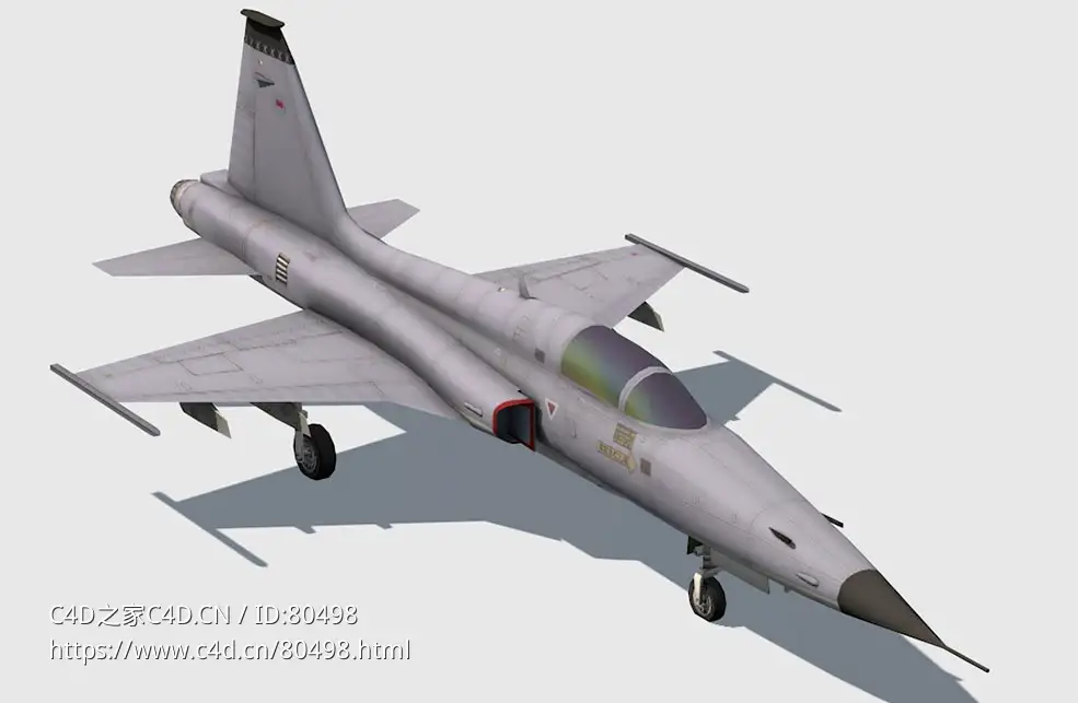 美国“虎”II式战斗机F-5A Freedom Fighter cockpit - C4D之家 - 35.jpg