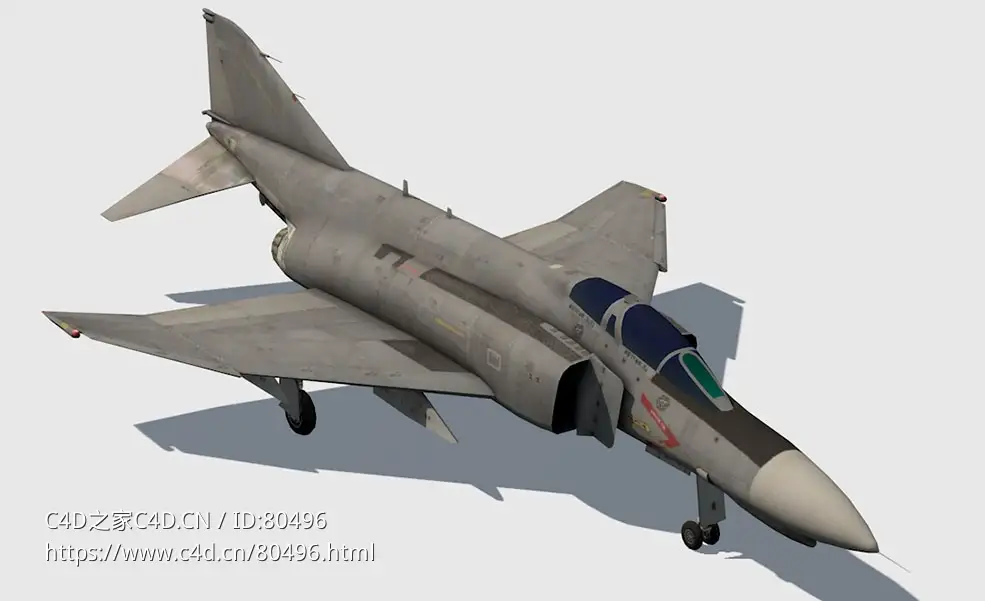 美军F-4“鬼怪”II战斗机F-4E Phantom II cockpit - C4D之家 - 33.jpg